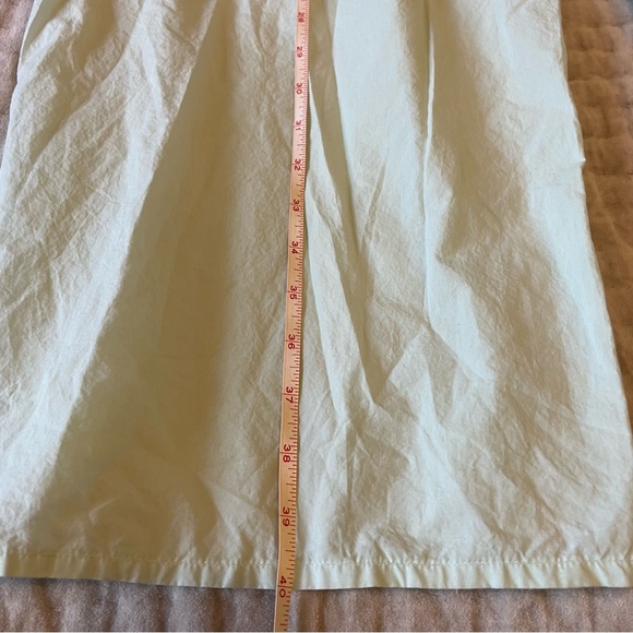 BASERANGE Viag Pants Kal Mint Hook Tape to Adjust Flare Organic Cotton Trouser L - Picture 16 of 16